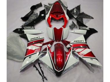 07-08 Blanc Brillant & Rouge Yamaha R1 Carénage Moto