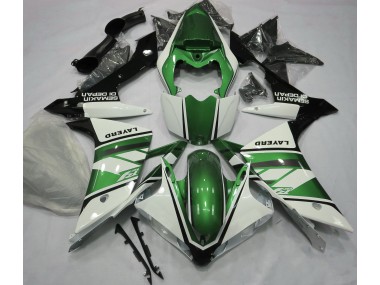 07-08 Blanc Brillant & Vert Yamaha R1 Carénage Moto