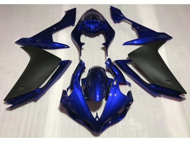 07-08 Bleu Brillant & Noir Yamaha R1 Carénage Moto 07-08 Bleu Brillant & Noir Yamaha R1 Carénage Moto
