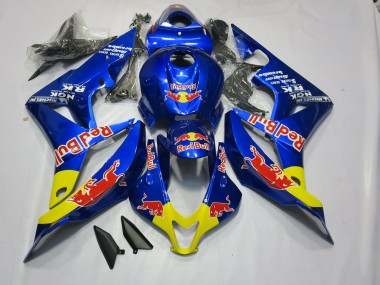 07-08 Bleu Rouge Foncé Taureau Honda CBR600RR Carénage Moto