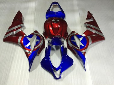 07-08 Capitaine Amérique Honda CBR600RR Carénage Moto
