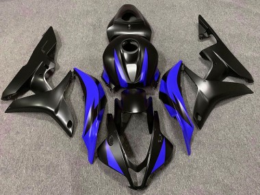 07-08 Design Noir Mat & Bleu Honda CBR600RR Carénage Moto
