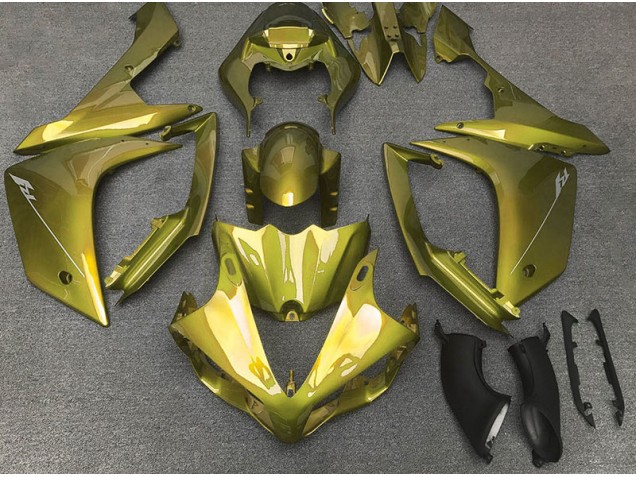 07-08 Jaune Brillant Yamaha R1 Carénage Moto 07-08 Jaune Brillant Yamaha R1 Carénage Moto
