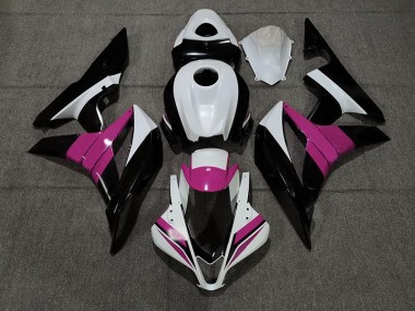 07-08 Noir Blanc & Rose Honda CBR600RR Carénage Moto