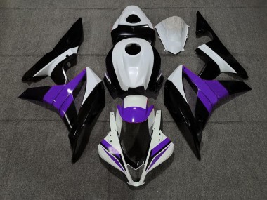 07-08 Noir Blanc & Violet Honda CBR600RR Carénage Moto