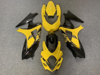07-08 Noir & Jaune Suzuki GSXR 1000 Carénage Moto