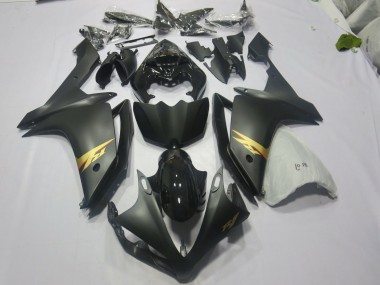 07-08 Noir & Or Yamaha R1 Carénage Moto