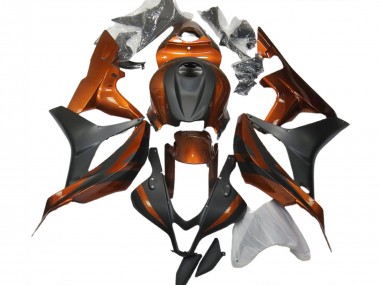07-08 Orange Brûlé & Noir Mat Honda CBR600RR Carénage Moto