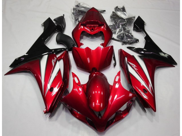 07-08 Rouge Blanc & Noir Yamaha R1 Carénage Moto 07-08 Rouge Blanc & Noir Yamaha R1 Carénage Moto