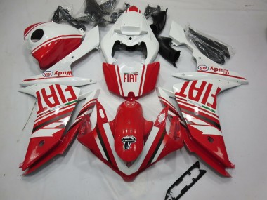 07-08 Rouge Fiat Yamaha R1 Carénage Moto