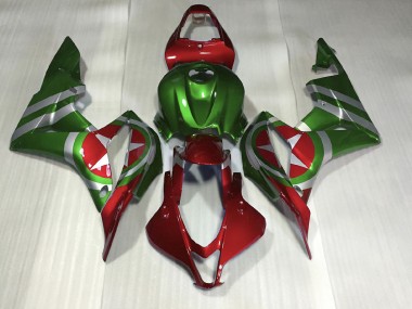 07-08 Rouge & Vert Captain America Honda CBR600RR Carénage Moto