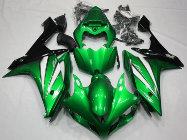 07-08 Vert Blanc & Noir Yamaha R1 Carénage Moto