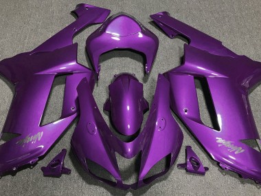 07-08 Violet Brillant Kawasaki ZX6R Carénage Moto