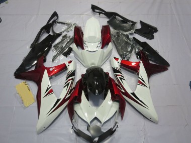 08-10 Rouge Blanc Noir Suzuki GSXR 600-750 Carénage Moto