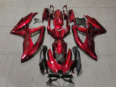 08-10 Rouge Foncé Suzuki GSXR 600-750 Carénage Moto