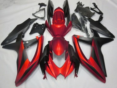 08-10 Rouge Mat Sans R Suzuki GSXR 600-750 Carénage Moto