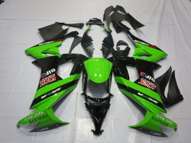 08-10 Vert & Noir Kawasaki ZX10R Carénage Moto