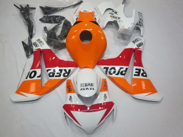 08-11 Blanc Repsol Honda CBR1000RR Carénage Moto