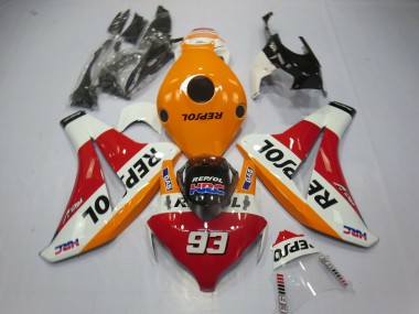 08-11 Orange Clair Repsol 93 Honda CBR1000RR Carénage Moto