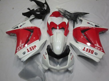08-12 Beet Rouge & Blanche Kawasaki Ninja 250 Carénage Moto