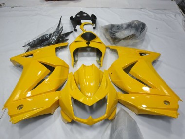 08-12 Jaune Kawasaki Ninja 250 Carénage Moto