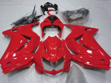 08-12 Rouge Brillant Kawasaki Ninja 250 Carénage Moto