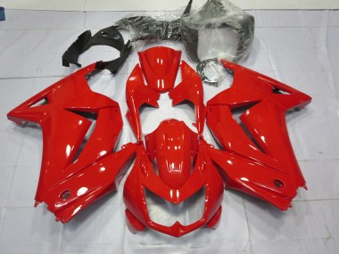 08-12 Rouge Brillant Kawasaki Ninja 250 Carénage Moto