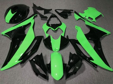08-16 Alta Visibilità Verde Yamaha R6 Carénage Moto