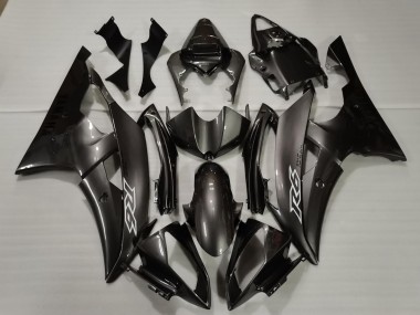 08-16 Argent Foncé Yamaha R6 Carénage Moto