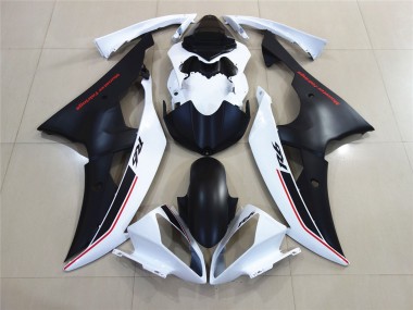 08-16 Blanc Avec Style Noir Personnalisé OEM Yamaha R6 Carénage Moto