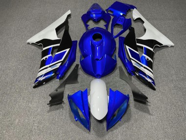 08-16 Bleu Noir & Blanc Style OEM Yamaha R6 Carénage Moto