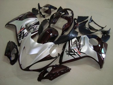 08-20 Argent Noir Suzuki GSXR 1300 Carénage Moto