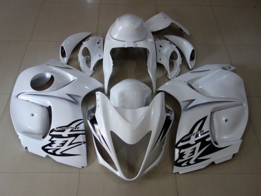08-20 Blanc Suzuki GSXR 1300 Carénage Moto