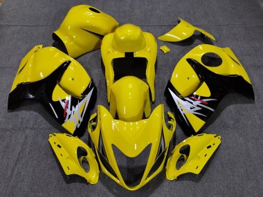 08-20 Jaune Brillant Avec Style Noir Suzuki GSXR 1300 Carénage Moto