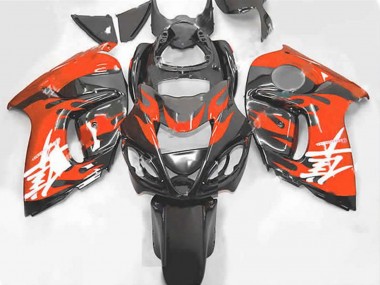 08-20 Orange & Gris Suzuki GSXR 1300 Carénage Moto