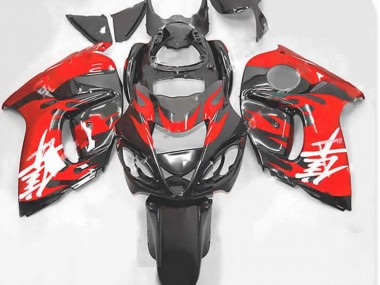 08-20 Rouge & Gris Suzuki GSXR 1300 Carénage Moto