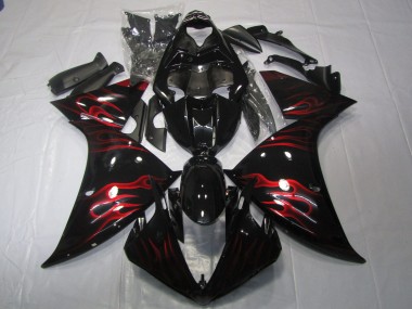 09-11 Rosso Fiamma Yamaha R1 Carénage Moto