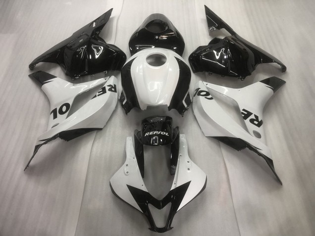09-12 Blanc / Noir Repsol Uni Honda CBR600RR Carénage Moto