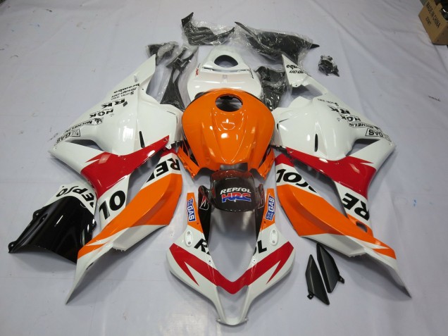 09-12 Blanc Repsol Honda CBR600RR Carénage Moto 09-12 Blanc Repsol Honda CBR600RR Carénage Moto
