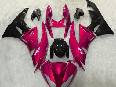 09-12 Rouge Vif Brillant Kawasaki ZX6R Carénage Moto