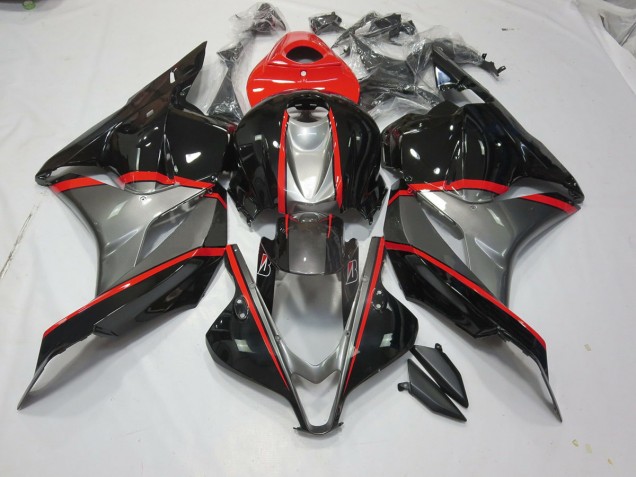 09-12 Épingle Rouge Noir & Gris Honda CBR600RR Carénage Moto
