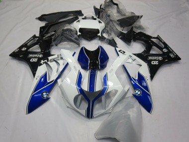 09-14 Alien Bleu & Blanc BMW S1000RR Carénage Moto