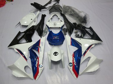 09-14 Alien Bleu & Blanc BMW S1000RR Carénage Moto