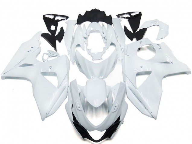 09-16 Blanc Brillant Uni Suzuki GSXR 1000 Carénage Moto