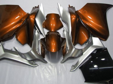10-13 Orange & Argent Honda VFR1200 Carénage Moto