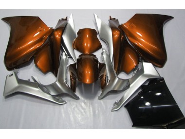10-13 Orange & Argent Honda VFR1200 Carénage Moto