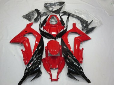 11-15 Rouge Noir Brillant Kawasaki ZX10R Carénage Moto