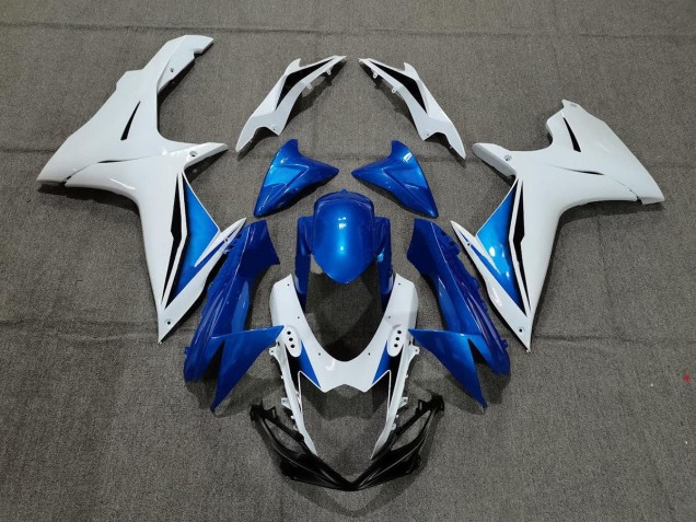 11-24 Bleu & Blanc Suzuki GSXR 600-750 Carénage Moto 11-24 Bleu & Blanc Suzuki GSXR 600-750 Carénage Moto