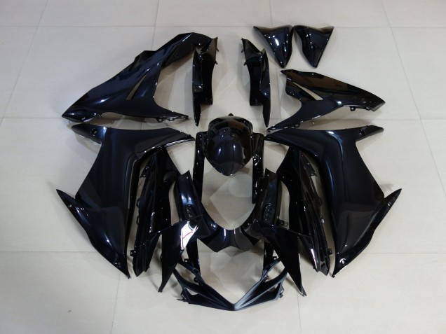 11-24 Noir Brillant Uni Suzuki GSXR 600-750 Carénage Moto 11-24 Noir Brillant Uni Suzuki GSXR 600-750 Carénage Moto