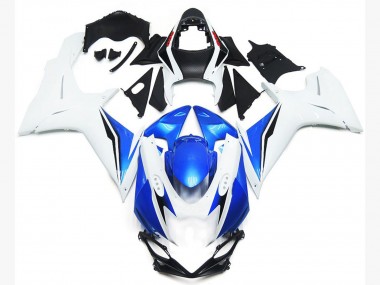 11-24 Style Blanc Brillant & Bleu Suzuki GSXR 600-750 Carénage Moto